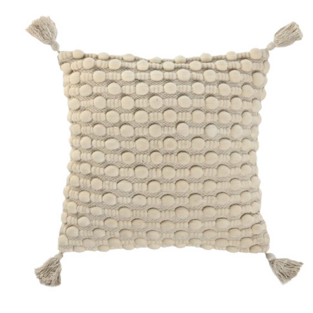 COJIN ALGODON YUTE BOLAS 45X45X5CM