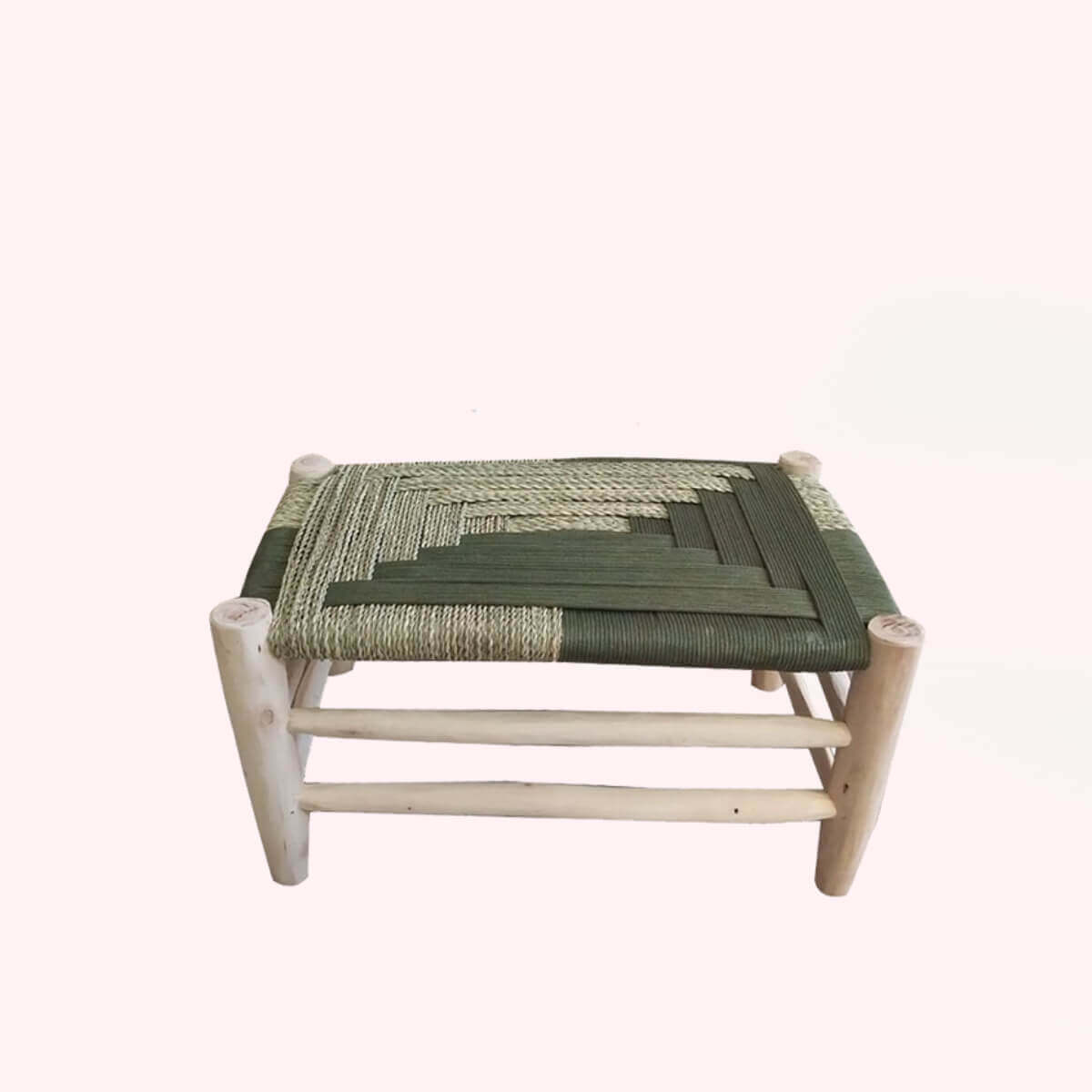 BANCO PALMITO VERDE 60X32X38CM