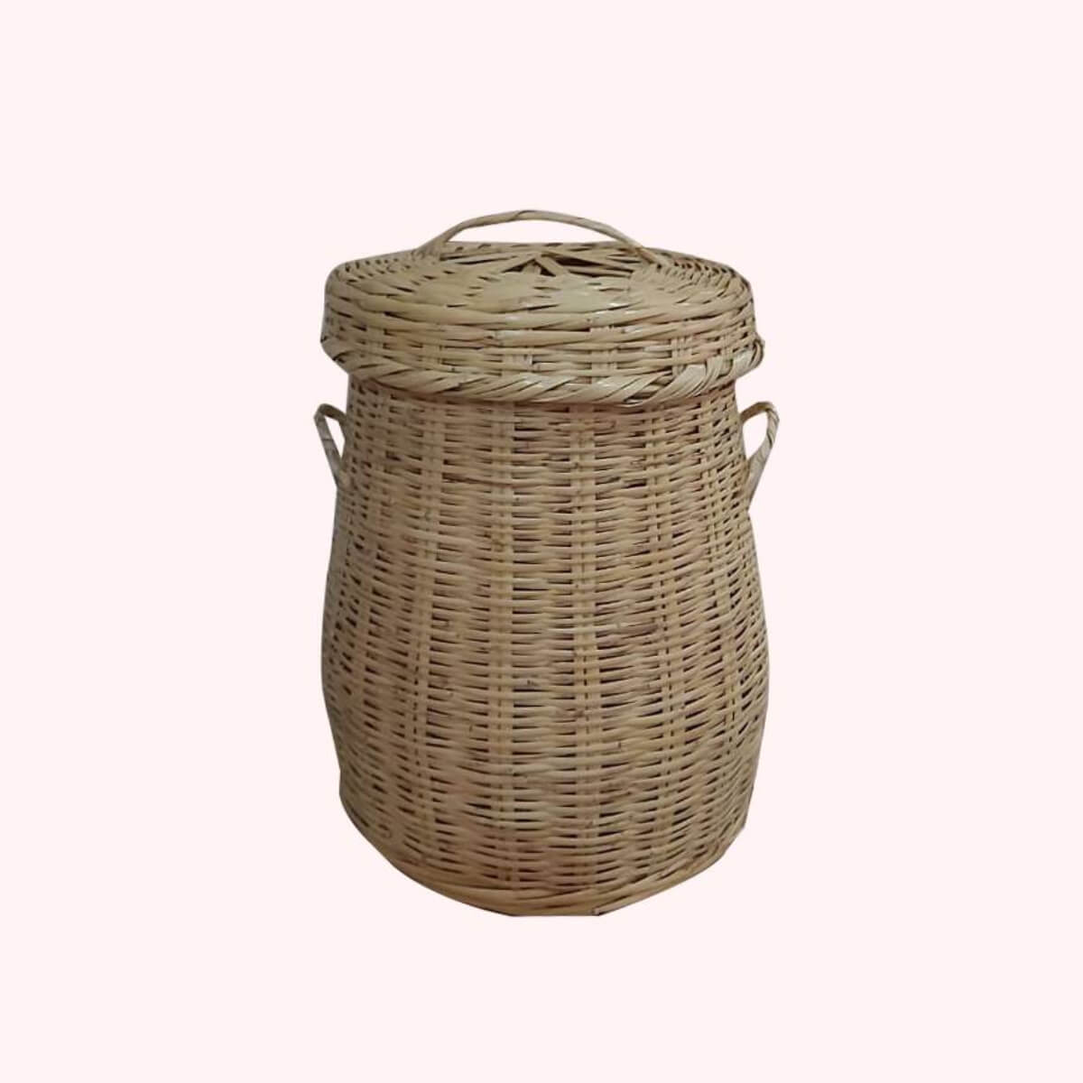 CESTO CAPAZOS CANAS REDONDA 33X33X52CM