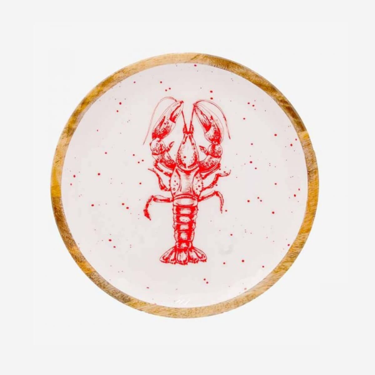 PLATO REDONDO LANGOSTA 26X26X3CM