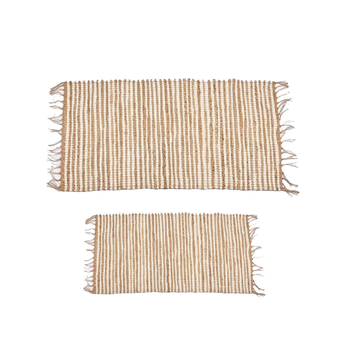 ALFOMBRA NATURAL BLANCA DOBLE